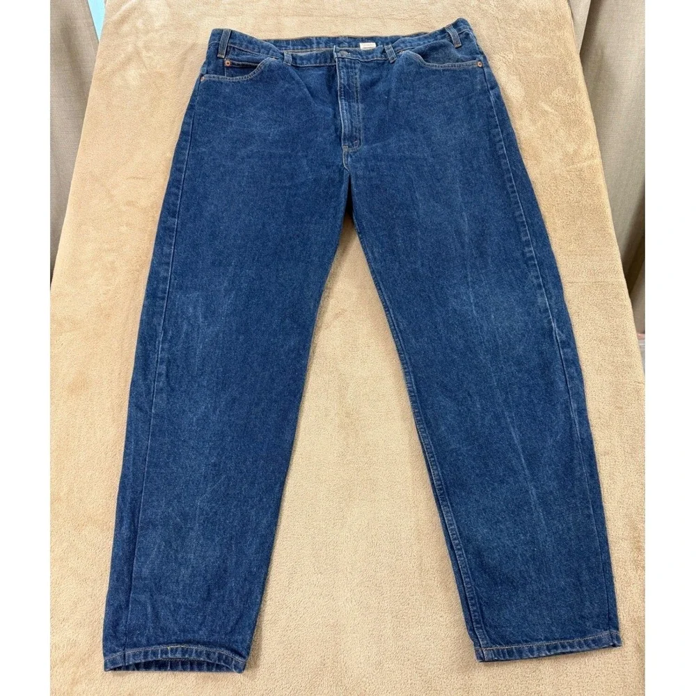 Vintage 1992 Levi's 505 Orange Tab Jeans Mens 42x30 Blue Denim‎ Straight Leg EUC
